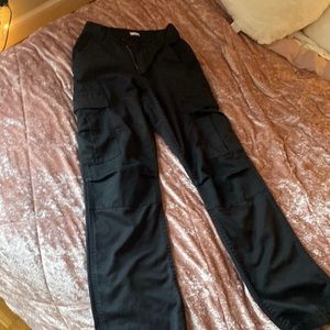 Black cargo pants